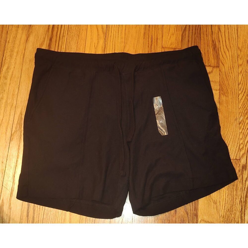 Alfani Black shorts XL women Q2 Cross Merch Deep Black NWT MSRP $50 Draw string/